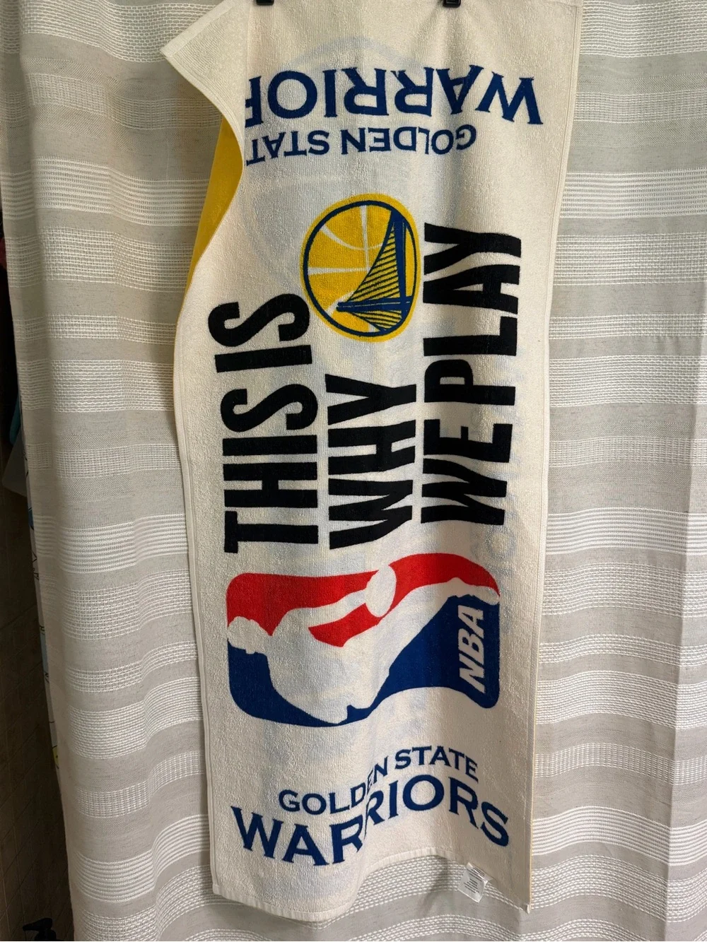 NBA Golden State Warriors Yellow and Blue Rally Towel
